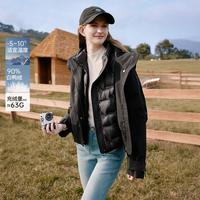 香影 X.YING 2025冬装户外羽绒服女两件套90白鸭绒连帽保暖短外套