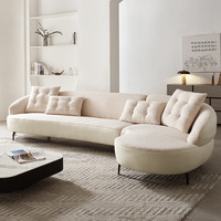 慕思（de RUCCI）TCW1-054布艺沙发 RCW1-156 面左扶手3人位+面右扶手贵妃位