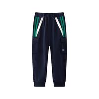 马骑顿（MQD）【天然环保】MQD童装男童裤子春秋儿童运动裤中大童卫裤长裤 藏青 140