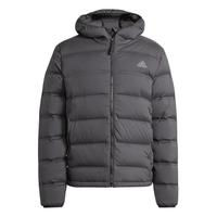 阿迪达斯 (adidas)羽绒服男23冬季户外防寒服运动休闲防风保暖纯色连帽羽绒外套 IK3174/黑色 2XL(185/112A)充绒量:211g