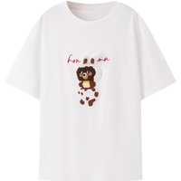 【Honey Kuma联名】乐町2024夏季立体玩偶设计工艺大T恤短袖