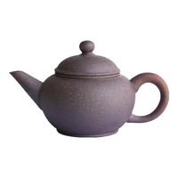 陶作坊台湾老岩泥水平壶一人小茶壶 多次烧岩矿泡茶壶中式功夫茶具 老岩泥
