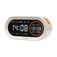 德力西电气(DELIXI ELECTRIC)可充电开学必备计时器闹钟一体儿童学习数显大屏温度计 计时/闹钟/温度一体