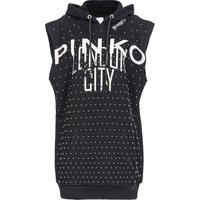 【季末精选】PINKO 2024春夏宽松帽衫式字母标无袖T恤103055A1LU