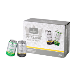 1号会员店 青柠+原味苏打气泡水 330ml*12罐 (各6罐)