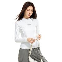 I.T it ccaabb女装T恤春纯色打底衫保暖绒修身舒适磨毛小高领亲肤上衣