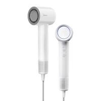 美的 Midea吹风机家用高速电吹风负离子护发不伤发大风量恒温速干1600W大功率吹风筒FG202 极地白