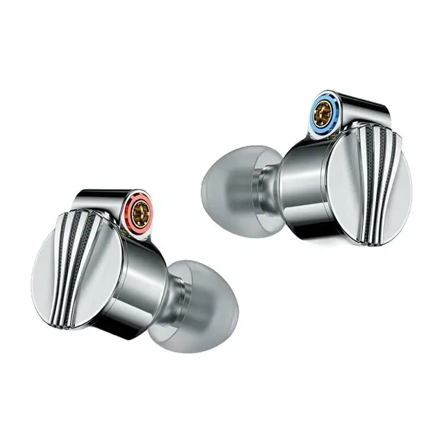 FiiO 飞傲 FD5 入耳式挂耳式有线耳机 银色 3.5mm