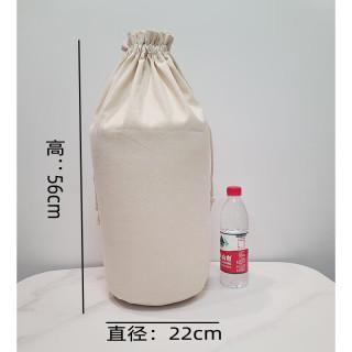 旺年福小米五谷杂粮青稞糌粑面粉袋束口袋帆布大米布袋10斤20斤50斤 20斤圆底 直径22*56cm 其他