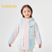 巴拉巴拉童装女童棉服2025冬季连帽外套防水透湿【商场同款】201424106001