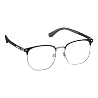 海伦凯勒（HELEN KELLER）近视眼镜眼镜框男女H83502C1M/2可配1.56防蓝光度数镜片 【+0元】1.56防蓝光（200度内） H83502C1M/2哑黑+亮中枪