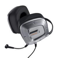 XIBERIA 西伯利亚 S300U 耳罩式挂耳式降噪有线耳机 银色 USB-A