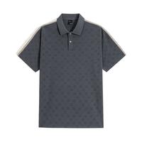 2024夏GXG休闲老花满印提花宽松短袖Polo衫半袖男