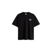 H&M男装女装T恤24夏宽松市集夏日活力印花短袖上衣1226613 绿色 180/124 XXL