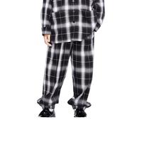 little MO&Co.little moco童装装男女童格纹长裤束脚卫裤KBC3PAT029 黑白格色 155/64