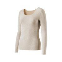 羊绒秋衣秋裤女士德绒无痕自发热打底衫上衣冬棉毛衫加绒保暖内衣