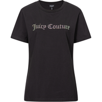 Juicy Couture 橘滋 经典logo烫钻短袖T恤