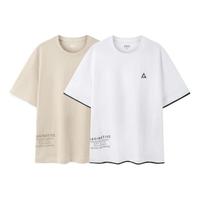 Semir/森马 潮流撞色时尚字母印花 男士短袖T恤