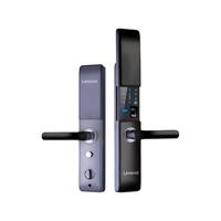 LENOVO联想E3S防水智能锁别墅庭院门室外防雨指纹锁户外防盗门密码锁 玄岩灰+三防静音全钢锁体 包安装