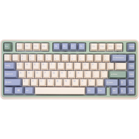 阿米洛（Varmilo）机械/静电容键盘 三模/双模/单模键盘 程序员 游戏 办公 作家打字版键盘 VXB81键尤加利静电容双模紫罗兰轴