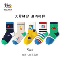 斑比 童袜儿童袜子秋冬季 5双