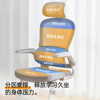 国家补贴：八九间 Y5F元气电脑椅四脚写字升降学习椅工学办公椅子家用小巧舒适 Y5F_浅灰_2代 （碳钢升降F脚）