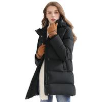 CAMEL 骆驼 冬季中长款外套防风保暖御寒锁温连帽女款运动羽绒服