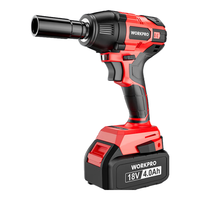 万克宝（WORKPRO）W125025N 18V冲击电动扳手无刷 脚手架子工板手 锂电充电式电风炮套筒/单电