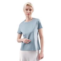SCHIESSER 舒雅 女士纯棉土耳其棉女短袖上衣T恤E0/21806M 薄荷绿 XL
