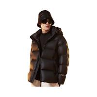 高梵黑金鹅绒服先锋2.0五格短款泡芙羽绒服男女同款冬季厚外套 黑色 L