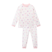 丽婴房（Les enphants）儿童内衣套装男童内衣套装女童家居服套装2024秋冬 半高领（柔霞粉 秋冬款） 110cm