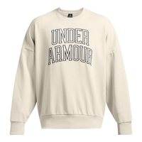 安德玛（UNDERARMOUR） Icon男女同款高克重圆领运动休闲卫衣1386548 峰顶白110 L