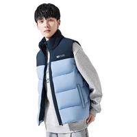 ANTA安踏雪壳羽绒马甲|保暖外穿背心男冬季外套立领防风棉服上衣 (单马甲)玉青蓝-3 (170)M-女生选购偏小一码