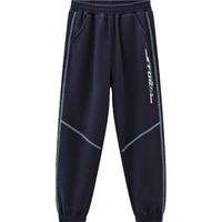  男中童裤子秋季长裤 耐磨运动轻跑裤潮酷针织儿童长裤