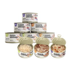 皇家搭档 猫罐头猫零食鸡肉丝鱼油蔓越莓金枪鱼丝三种口味混合85g*6罐