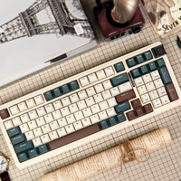 KZZI/珂芝 K98 RGB全键热插拔 机械键盘 旋钮  机械轴 拼色 RGB