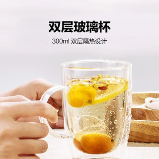  BUYDEEM/北鼎 隔热防烫耐热 双层玻璃杯