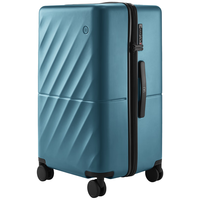 90分行李箱男女拉杆箱托运箱超大容量旅行箱密码箱远山蓝26英寸新海浪 26英寸 (大容量+防爆拉链)