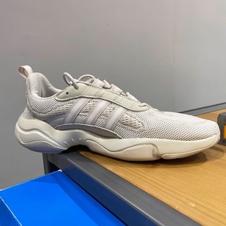 阿迪达斯（adidas）三叶草男鞋女鞋秋冬季HAIWEE运动减震网面透气轻便跑鞋 JS3027白绿色 40.5 (250mm)