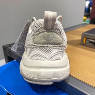 阿迪达斯（adidas）三叶草男鞋女鞋秋冬季HAIWEE运动减震网面透气轻便跑鞋 JS3027白绿色 40.5 (250mm)