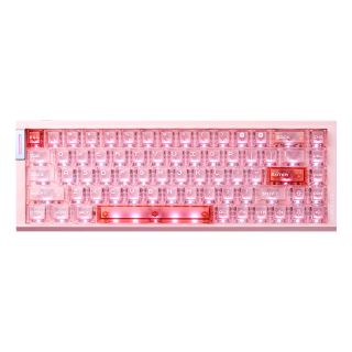 艾泰克 磁轴 机械键盘  冰刃轴 粉色 RGB