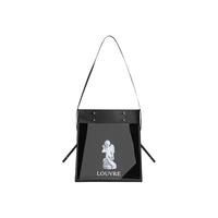 卢浮宫博物馆 女士单肩包 黑色 大号