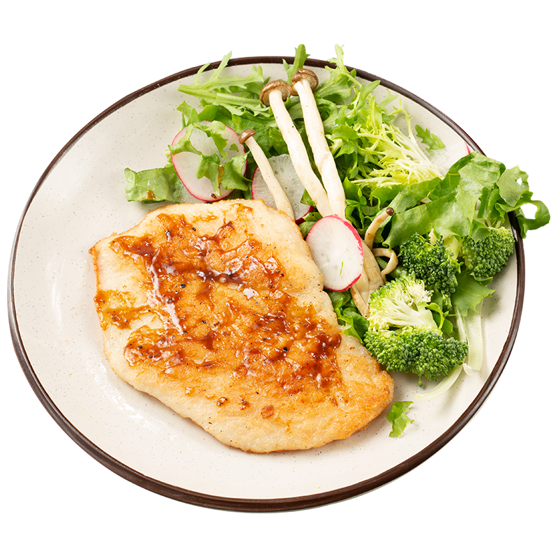 HORNO 豪诺 香煎鸡排 鸡胸肉 冷冻鸡肉 空气炸锅食材油炸食品生鲜鸡扒100g/片 香煎鸡排