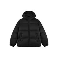  QIAODAN/乔丹 加厚保暖 男士连帽羽绒服  黑色 L