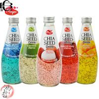 美恩泰国美恩奇亚籽果汁饮料290ml  饮品 汽水果汁 凤梨味290ml*2