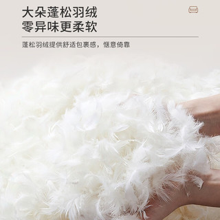金观 羽绒头层真皮沙发客厅奶油风大小户型意式轻奢直排式一字型家具 2.