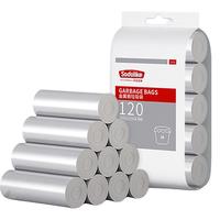 SODOLIKE 尚岛宜家 平口式金属银垃圾袋 中号 5卷(120只)