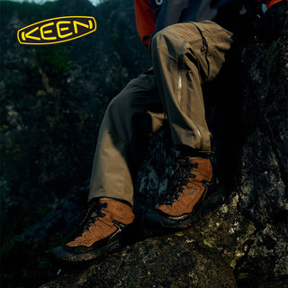  KEEN 舒适 男士登山鞋  野牛棕/黑色-1028988 44