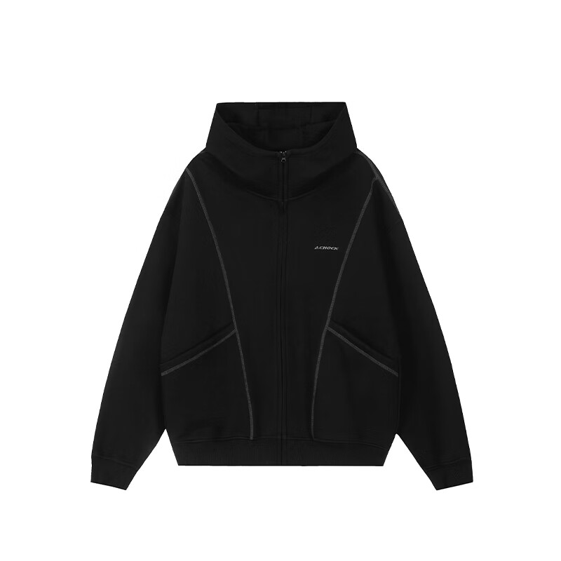 A CHOCK【Achock官方店】重磅空气层开衫拉链卫衣外套25春款情侣廓形上衣