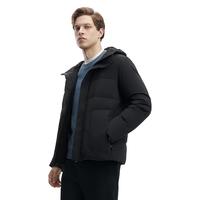 FILA 斐乐男士羽绒服鹅绒简约商务休闲连帽外套